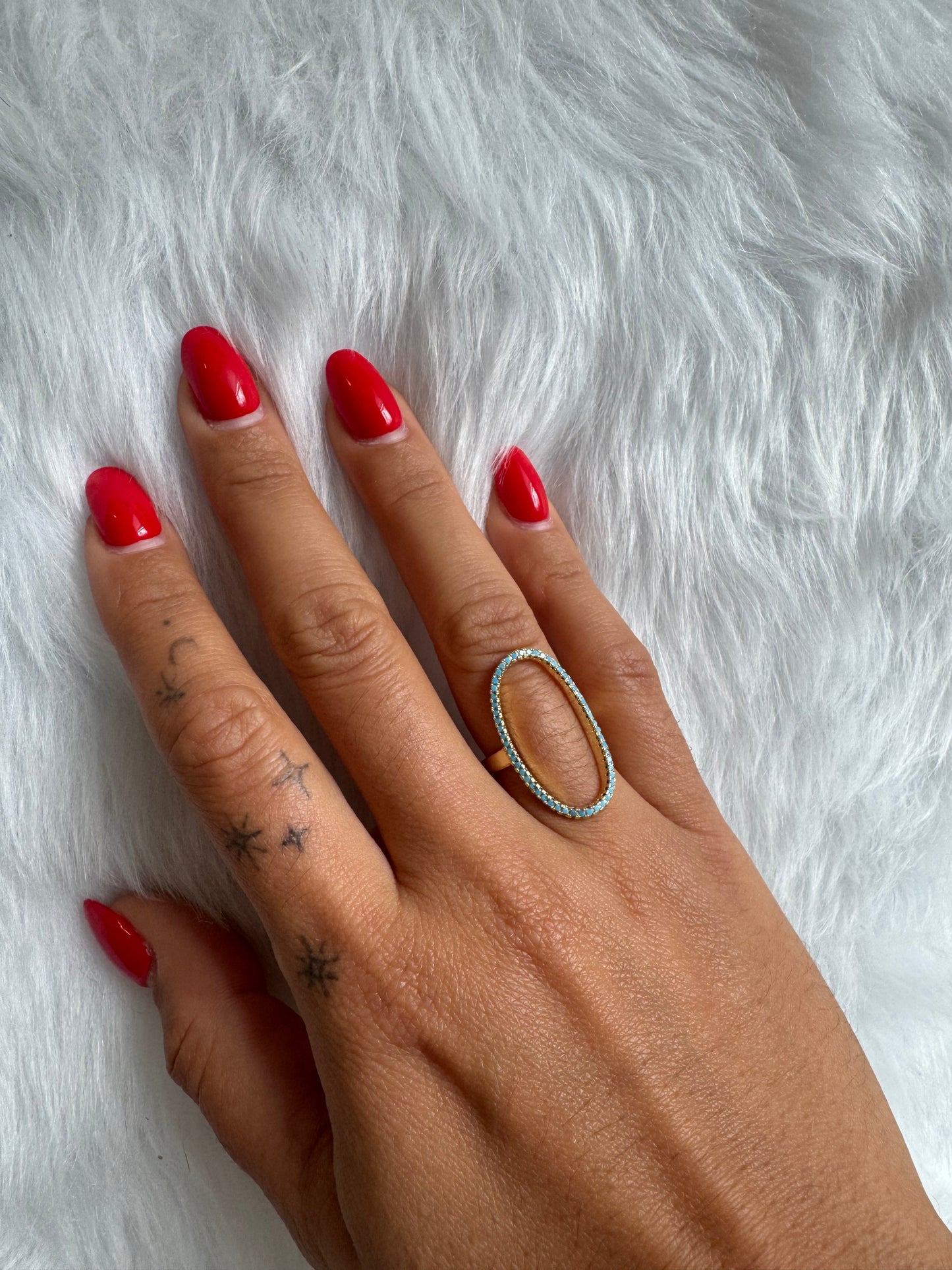 Blue Oval Ring