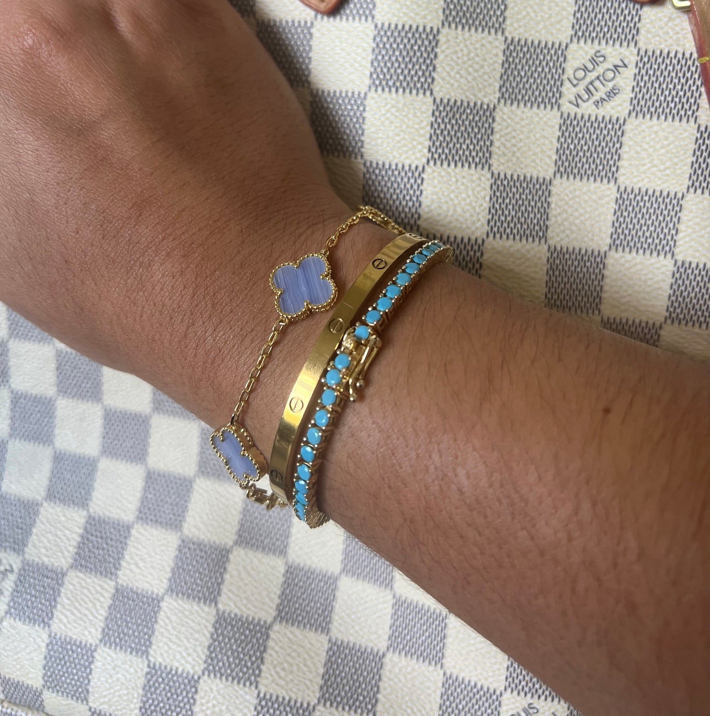 Blue Tennis Bracelet