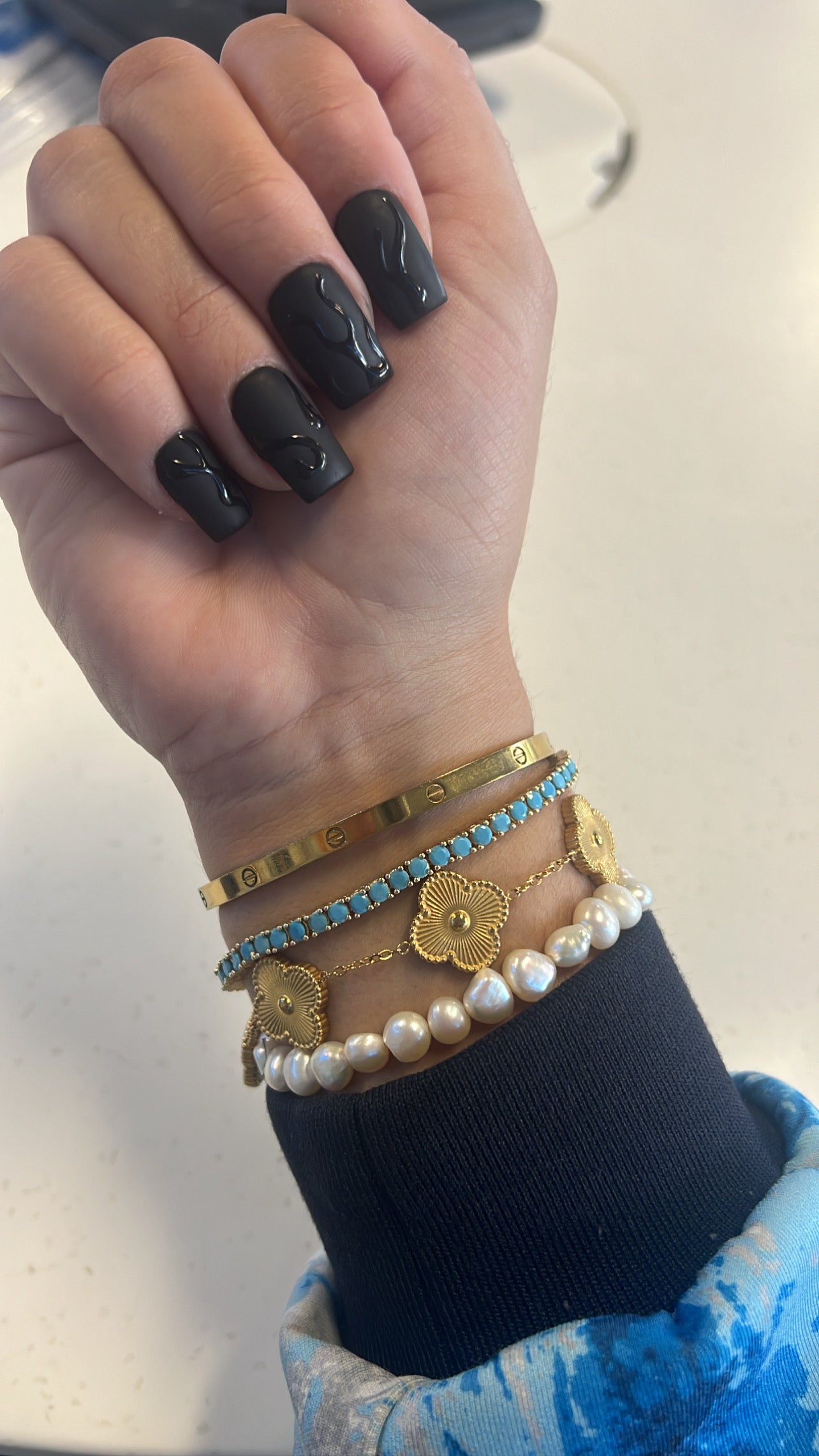 Blue Tennis Bracelet