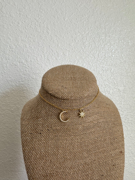 Moon & Star Choker