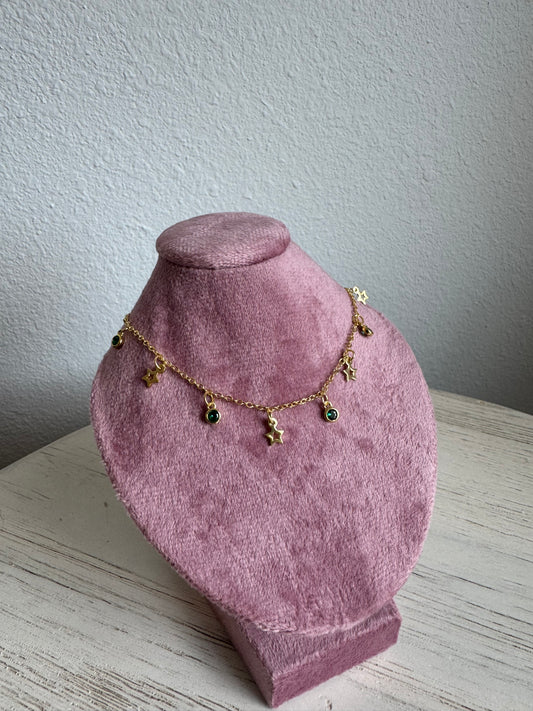 Emerald Stars Choker