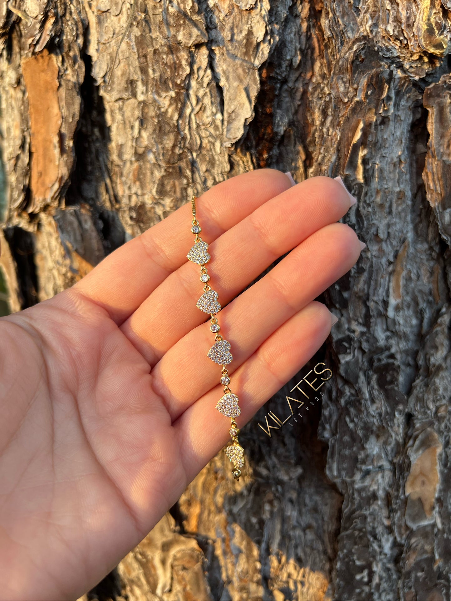 Bling Heart Bracelet