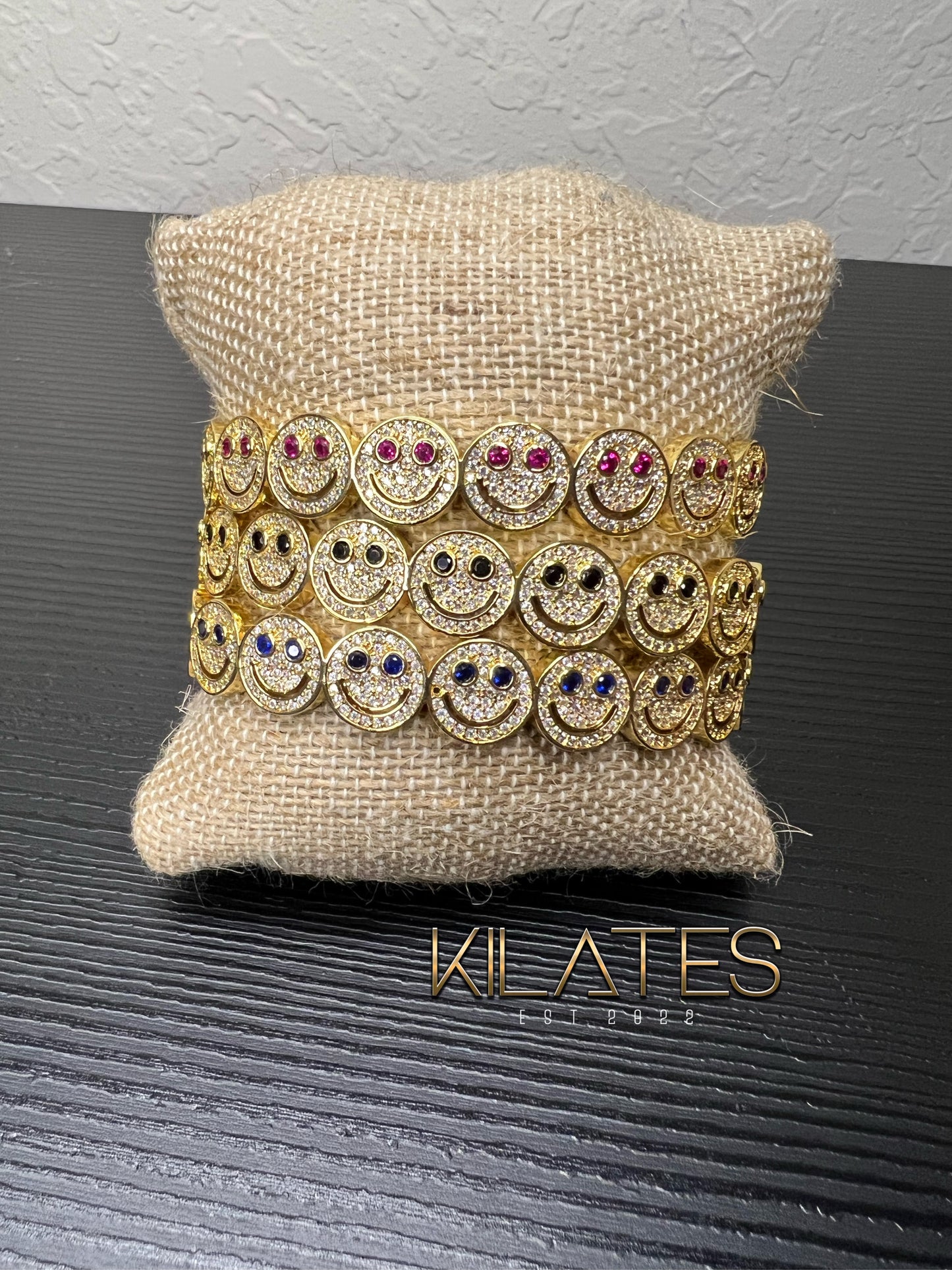 Smiley Bling Cuff